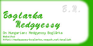 boglarka medgyessy business card