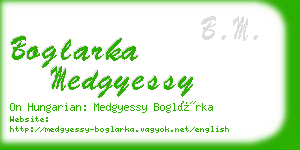 boglarka medgyessy business card